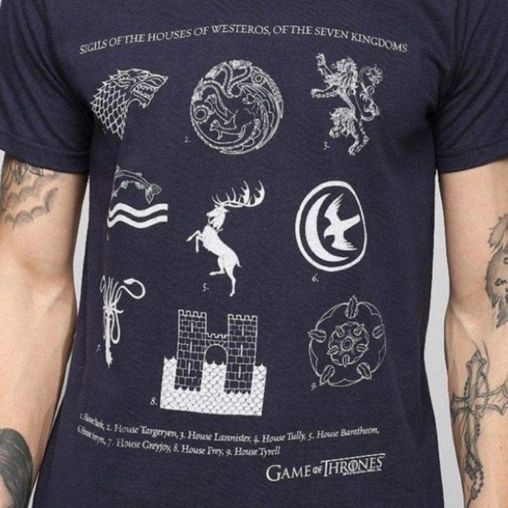 NWOT Men's Game Of Thrones Junk Food Clothing T-shirt